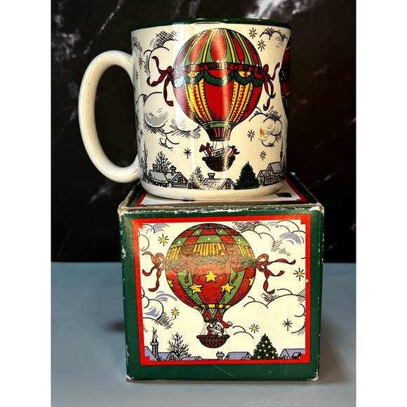 Vintage Creative Concepts Hot Air Balloon Christmas Mug with Box - Picture 6 of 7